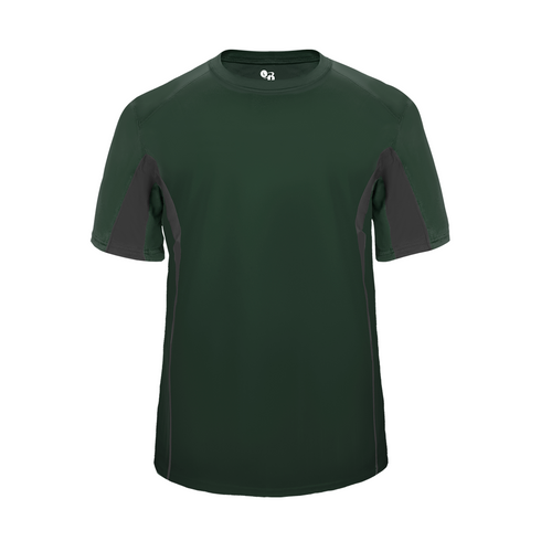 Badger Sport Drive Youth Tee (214700-024303), Color 'Forest/Graphite'